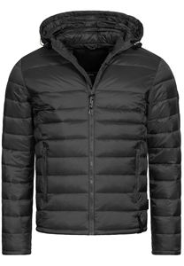 เสื้อแจ็คเก็ตพัฟเฟอร์ผ้าแคนวาสแบบ OEM สำหรับผู้ชาย ฤดูหนาว มีฮู้ด กันลม พร้อมโลโก้แบบกำหนดเองและซับในผ้าฝ้าย - Product Image 6