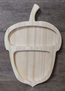 Platos de madera de acacia natural OEM ODM de alta calidad para niños bandeja de comida vajilla de fiesta al por mayor buen precio de fábrica India - Product Image 3