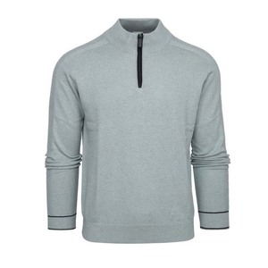 2023 Men's Sports Breathable Half Zipper Pullover Custom Logo Winter <b>Knitted</b> Sweater with Anti-Shrink Feature Fashion Clothing - Product Image 5