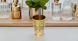 Taza de Julep de menta con cuentas de latón metálico para Moscow Mule Designer Tazas de viaje clásicas de latón Acepta diseños personalizados - Product Image 4
