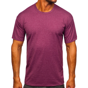 Camiseta de hombre de lujo personalizable con cuello redondo liso hecha de algodón de poliéster que muestra la camisa del timbre del logotipo de su marca - Product Image 3