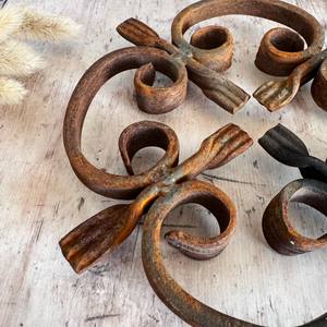 Dessous de plat en métal vintage Théière en fer antique Dessous de plat en métal pour casseroles et poêles chaudes Tapis de bain - Product Image 6