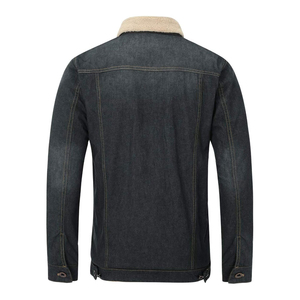Ventes en gros de vestes en jean tendance surdimensionnées pour hommes, style sport personnalisé, veste en jean pour hommes pour les activités de plein air - Product Image 2