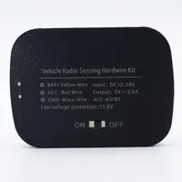 Kit de câblage pour radar micro-ondes de véhicule, panoramique, anti-rayures, enregistrement en time-lapse, surveillance de stationnement 24h/24, câble pour caméra de tableau de bord DVR