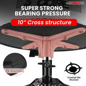 5 Core <b>Drum</b> Throne 3 Thick Padded Guitar Stool 200Lb Capacity Heavy Duty Adjustable Drummer Chair - Product Image 5