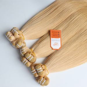 Offre Spéciale vietnamien personnalisé trame droite faisceaux de cheveux couleur blonde haute qualité 100% Remy Extensions de cheveux - Product Image 3