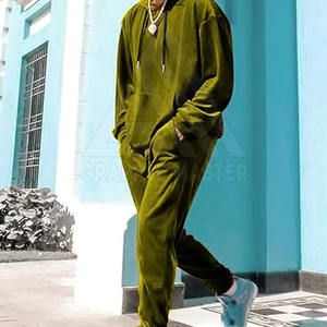 2024 meilleur Design hommes velours survêtement haute qualité séchage rapide Gym Sportswear taille XXL avec Logo personnalisé pour l'hiver - Product Image 5