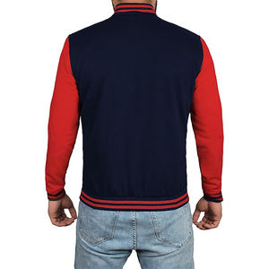 Veste universitaire de haute qualité pour hommes Broderie en chenille Manches en cuir Veste universitaire personnalisée en lettres de baseball - Product Image 3