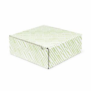 กล่องบรรจุภัณฑ์รีไซเคิลทรงสี่เหลี่ยมผืนผ้าแบบกำหนดเองได้ ขนาด 30x30x8 ซม. - เคลือบเงา กล่องใส่ขนมรักษ์โลก - Product Image 1