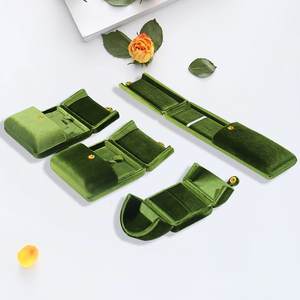 FSD Newly Design Velvet <strong>Jewelry</strong> <strong>Box</strong> Double Door with logo Wholesale Colorful <strong>Jewelry</strong> Ring Pendant <strong>Box</strong> for <strong>Jewelry</strong> Gift Pack case - Product Image 6