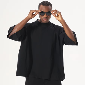 Camiseta de algodón de diseño Boxy Fit de alta calidad, ropa de calle pesada personalizada, Camiseta holgada de gran tamaño con ajuste en caja - Product Image 3