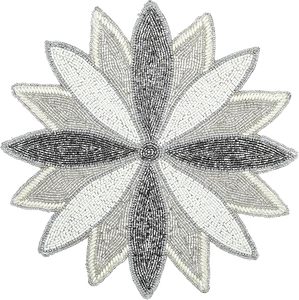 ที่รองจานลูกปัดทรงกลมทำด้วยมือสำหรับโต๊ะอาหารของตกแต่งคริสต์มาสงานเลี้ยงสังสรรค์ในครอบครัว - Product Image 4