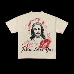 เสื้อยืดแฟชั่นสปอร์ตพิมพ์ลายตามสั่ง ผ้าฝ้าย 100% คอกลม ทรงหลวมสำหรับผู้ชาย - Product Image 4