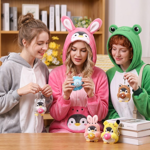 Aika - Colgante <span class=keywords><strong>de</strong></span> Peluche <span class=keywords><strong>de</strong></span> Pingüino para Bolsos, Mascota Animal <span class=keywords><strong>de</strong></span> Cosplay, Caja Sorpresa Gacha - Product Image 1