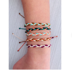 CUSTOM Waterproof Woven Wrist Ankle - Colorful Braided Thread <b>Bracelets</b> for Girls l Wrap SAILOR KNOT <b>BRACELET</b> - Product Image 2