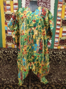 Caftán de algodón con flores indias, vestido largo cómodo para mamás de talla grande, ropa de dormir para playa, caftán de maternidad - Product Image 5