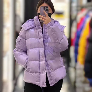 Chaqueta acolchada personalizada Unisexthe North, chaqueta de plumón de algodón con cara de mujer, chaquetas transpirables para hombre - Product Image 3