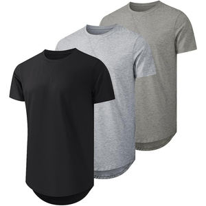Venta al por mayor personalizado peso pesado de gran tamaño 100% algodón cuello redondo hombres camisetas Streetwear deporte gimnasio estilo Vintage marca de impresión - Product Image 4