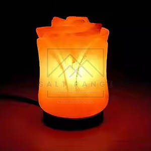 Lámpara de Sal del Himalaya 100% Pura, Tallada a Mano en Forma de Flor, de Alta Calidad, Tacto Real, Decoración para el Hogar, Mejor Precio, Nuevo en Existencia - Product Image 4
