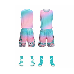 Yeni varış erkekler basketbol forması nefes hızlı kuru takım spor takımı erkekler eğitim yeleği şort basketbol üniforması eşofman - Product Image 1