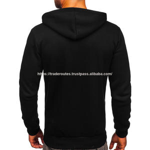 2023 nouveau sweat à capuche et sweat-shirt pour hommes de haute qualité solide à manches longues polaire imperméable avec cordon de serrage imprimé en 3D noir pour l'hiver - Product Image 2