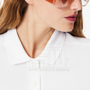 Camiseta Casual de Manga Corta para Mujer - Tejido de Poliéster/Algodón Transpirable de Secado Rápido y Ecológico, Diseño Liso, MOQ Bajo - Product Image 2