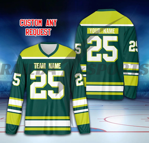 2025 Premium Quality Factory Wholesale Custom Breathable Printed Ice Hockey Uniforms Set Customized Design Team <b>Name</b> 100% - Product Image 6