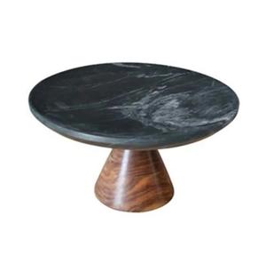 Plateau à fruits en bois d'acacia Assiette à gâteau décorative Présentoir de table à dessert en bois de mariage - Product Image 5