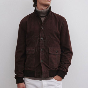 Chaquetas de Cuero para Hombre a Bajo Precio, Chaqueta de Cuero Bomber de Moda para Hombre Hecha a Medida al por Mayor, Hecha en Pakistán - Product Image 2