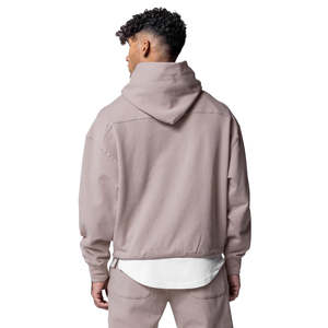 Top Selling High Quality Custom logo Drop Shoulder Plus Size <b>Hoodies</b> 100%cotton French Terry Blank Plain <b>Men</b> Pullover Hoodie - Product Image 6