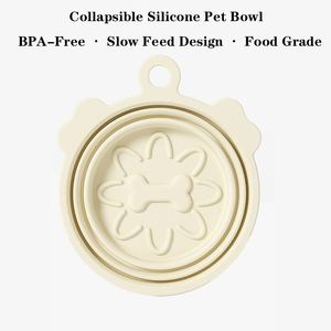 Design pieghevole in <span class=keywords><strong>Silicone</strong></span> per animali domestici ciotola per leccare Yogurt con Base di aspirazione ciotola da viaggio BPA-Free OEM colori personalizzati disponibili - Product Image 3