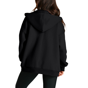 Sudaderas con capucha cuadradas de punto para mujer, sudaderas con capucha de gran tamaño bordadas con hombros caídos, chándal, sudaderas transpirables para mujer - Product Image 4