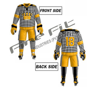 Camiseta de hockey sobre hielo con sublimación de algodón Premium, personalizable, duradera, ligera, impresión Digital, uniforme de equipo, ropa OEM - Product Image 5