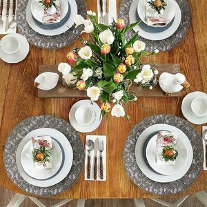 Best Luxury Glass <b>Beaded</b> Tableware Decorative Stylish Elegant <b>Placemat</b> for Parties and Functions or As a Stylish Gift - Product Image 3