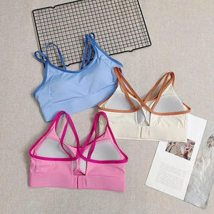 High-Impact Sports Bra for Women Shockproof Color <b>Block</b> Integrated Design for All Season Running & <b>Yoga</b> - Product Image 2