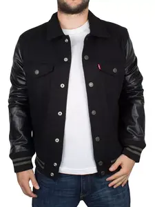 แจ็คเก็ตเบสบอลวิทยาลัยแบบยูนิเซ็กซ์รุ่นใหม่ล่าสุด ผลิตตามแบบ OEM ขนาดพิเศษ แจ็คเก็ตวาร์ซิตี้ทรงยาว ผ้าขนสัตว์/โพลีเอสเตอร์ กันน้ำ สไตล์สตรีทแวร์ - Product Image 3