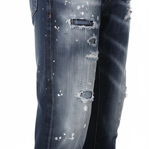 Nuevos Jeans de Moda al por Mayor para Hombre, Talla Grande, Corte Recto, Transpirables, de Mezclilla, Servicio OEM, Diseño Personalizado - Product Image 4