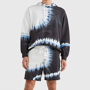 Ensembles sweat à capuche et short pour hommes 100% coton respirant séchage rapide tenues actives prix de gros en vente - Product Image 2