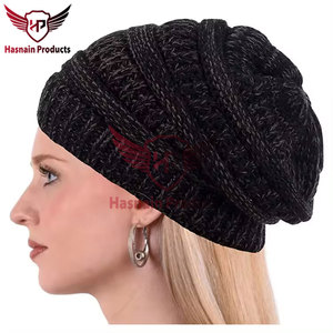 หมวกถักแบบพรีเมี่ยมสำหรับทุกเพศสำหรับฤดูหนาวหมวกบีนนี่ผ้าฝ้ายคุณภาพสูงพร้อมโลโก้ดีไซน์เนอร์สไตล์อบอุ่นสำหรับใช้ในชายหาดลายพราง - Product Image 2