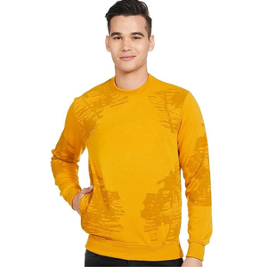 เสื้อสเวตเชิ้ตผู้ชายทรงปกติ ผ้าโพลีคอตตอนถัก สีพื้น คอกลม ไซส์ใหญ่ สำหรับฤดูหนาว สวมใส่สบาย แฟชั่น ODM แบบสวมหัว - Product Image 1