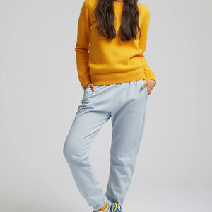 Vente en gros de pantalons de jogging avec poches pour femmes pantalons avec logo personnalisé pour l'entraînement de la course à pied pantalons de survêtement chauds en polaire avec tissu respirant - Product Image 3