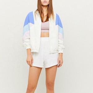 Ropa deportiva impermeable con cremallera para exteriores, conjunto corto cortavientos, chaqueta, pantalones cortos, ideal para Fitness, gimnasio, chaqueta de chándal y conjuntos cortos - Product Image 1