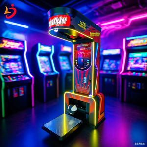 Liangjia Punch&Kick 2 Machine <span class=keywords><strong>de</strong></span> boxe d'arcade à monnayeur en métal, équipement <span class=keywords><strong>de</strong></span> salle <span class=keywords><strong>de</strong></span> jeux pour parc d'attractions, <span class=keywords><strong>prix</strong></span> usine, version anglaise - Product Image 2