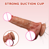 Vibromasseur Dildo Pénétrant - Dildos Réalistes pour Stimulation G-Spot et Anale avec 8 Modes de Pénétration, 10 Modes de Vibration et Fonction Chauffante