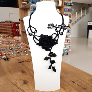 Collares con cuentas de moda İğne Oyası Karagül Kolye - Product Image 1