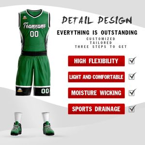 Ensemble de basket-ball de haute qualité pour adultes, jeunes et enfants, maillots et shorts de basket-ball, ensemble uniforme avec logo personnalisé - Product Image 3