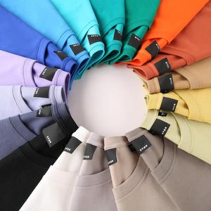 Odm 250 Gsm camiseta de peso pesado diseño personalizado en blanco 100% algodón cuello redondo Camiseta hombres camisetas camiseta para hombres - Product Image 1