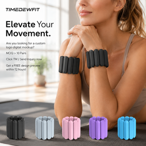 Bracelets lestés personnalisés en silicone, <span class=keywords><strong>poids</strong></span> de poignet, faible MOQ, OEM, <span class=keywords><strong>poids</strong></span> de <span class=keywords><strong>cheville</strong></span> réglables pour le fitness quotidien et le yoga - Product Image 1