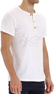 เสื้อยืดคอกลมแขนยาวทรงปกติสำหรับผู้ชายปี 2025 ผ้าเจอร์ซีย์ระบายอากาศได้ดี ผลิตจากผ้าฝ้าย 100% น้ำหนักเบา ติดกระดุม ดีไซน์เรียบง่าย สไตล์วินเทจ - Product Image 3