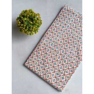 Hilo de algodón puro con estampado de bloque de mano, hilo de cardado peinado orgánico para tapicería, decoración del hogar, estilo cruzado, longitud de carrera, de estilo cruzado, para uso en el hogar - Product Image 1